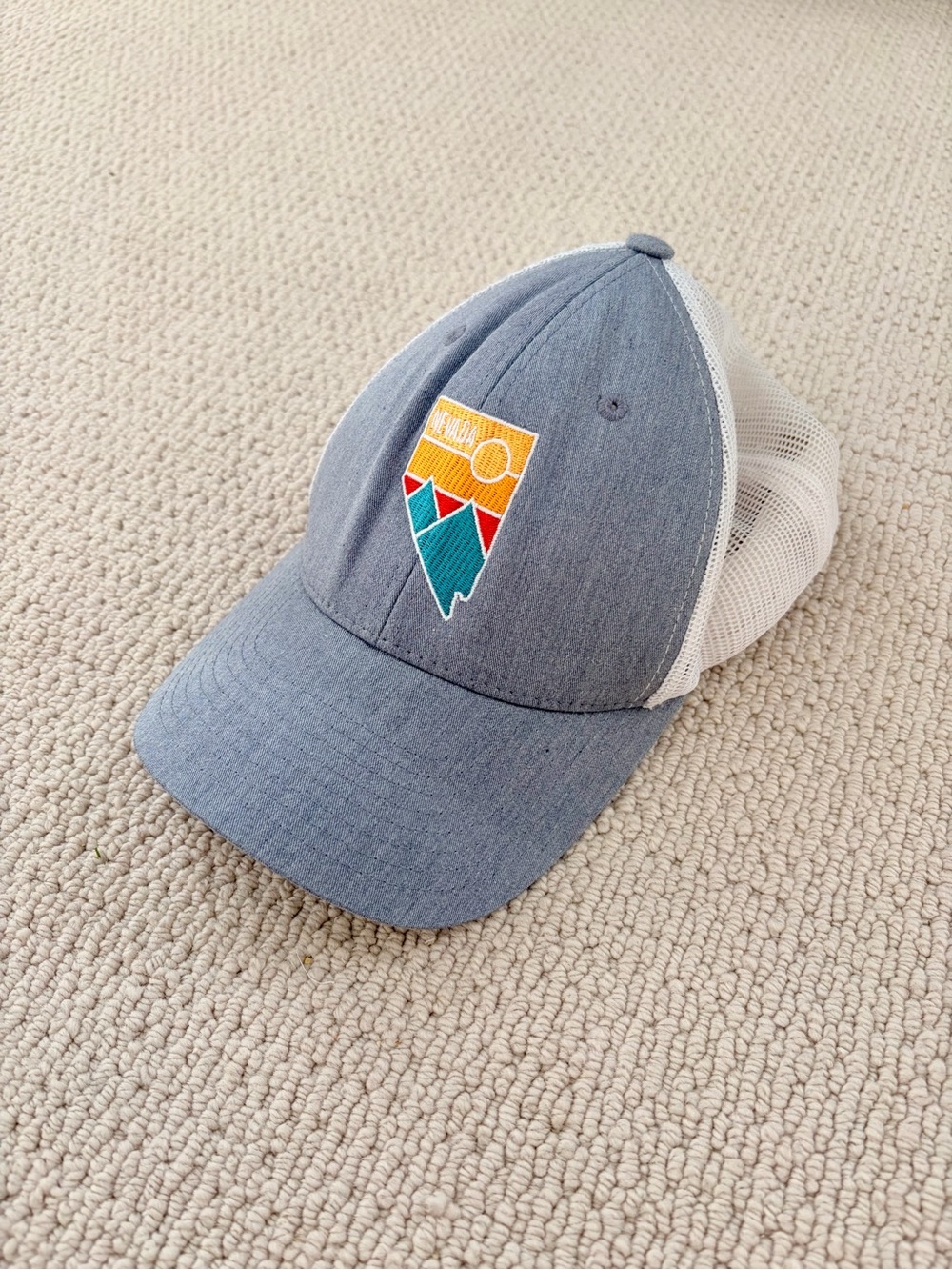 The Classics Nevada Gray & White Mesh Trucker Hat